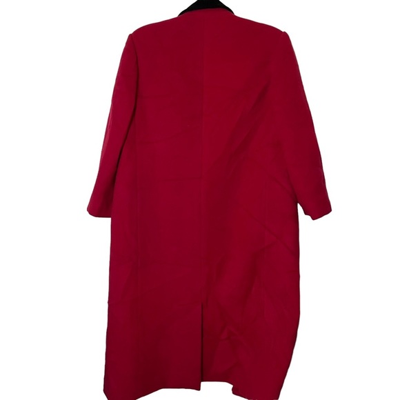 Vintage Christian Dior double breasted wool long coat size 4 - Picture 3 of 15